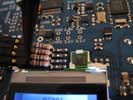 Closeup: SPI lines to LPC2106 board