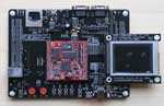 The LCD module is mounted on the right side of the board