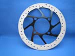 The break discs returned with ceramic coating<br/>the black centre is spray painted by hand - it's just a demo ...