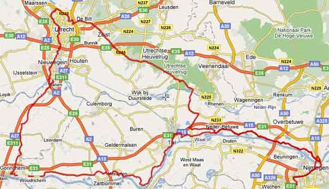 Fietstocht: 19 - 22 nov 2006